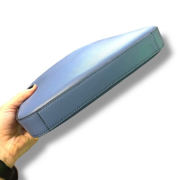 Kate Spade New York Fresh Blue Sadie North South Saffiano Leather Crossbody Bag - Picture 8 of 10